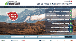 Desktop Screenshot of newzealandcoachtours.co.nz